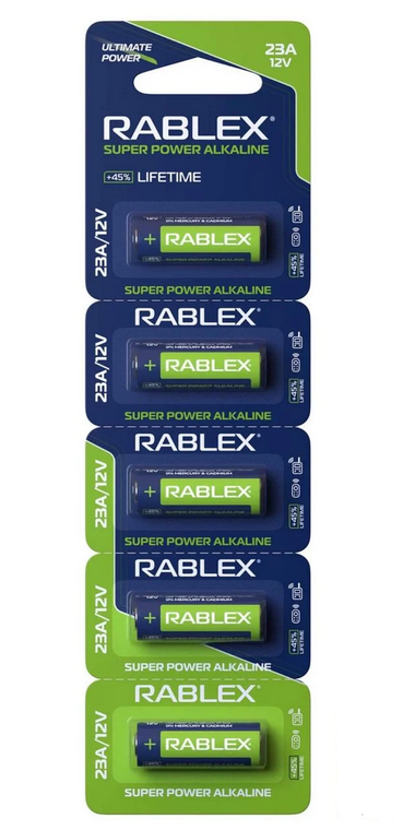 Батарейки Rablex 23a 12V 5 шт. Батарейки Rablex 23a 12V 5 шт.