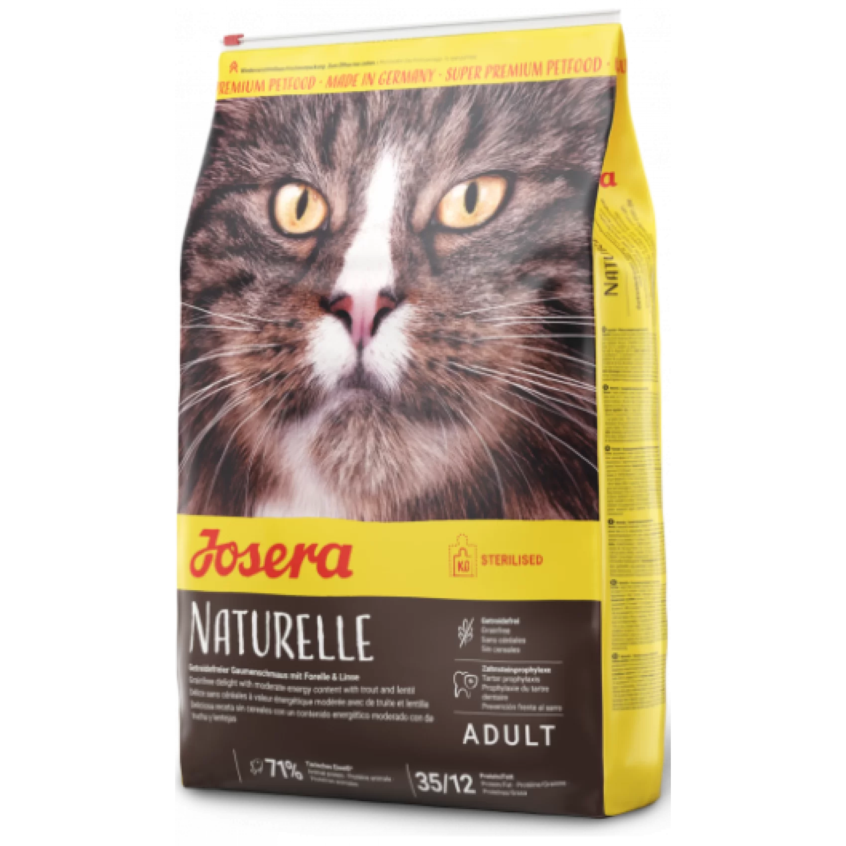 Корм беззерновой Josera Naturelle для стерильных котов 2 кг