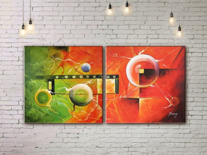 Картина модульная ArtStar Абстракция MHM17_2_079 60х120 см 2 части