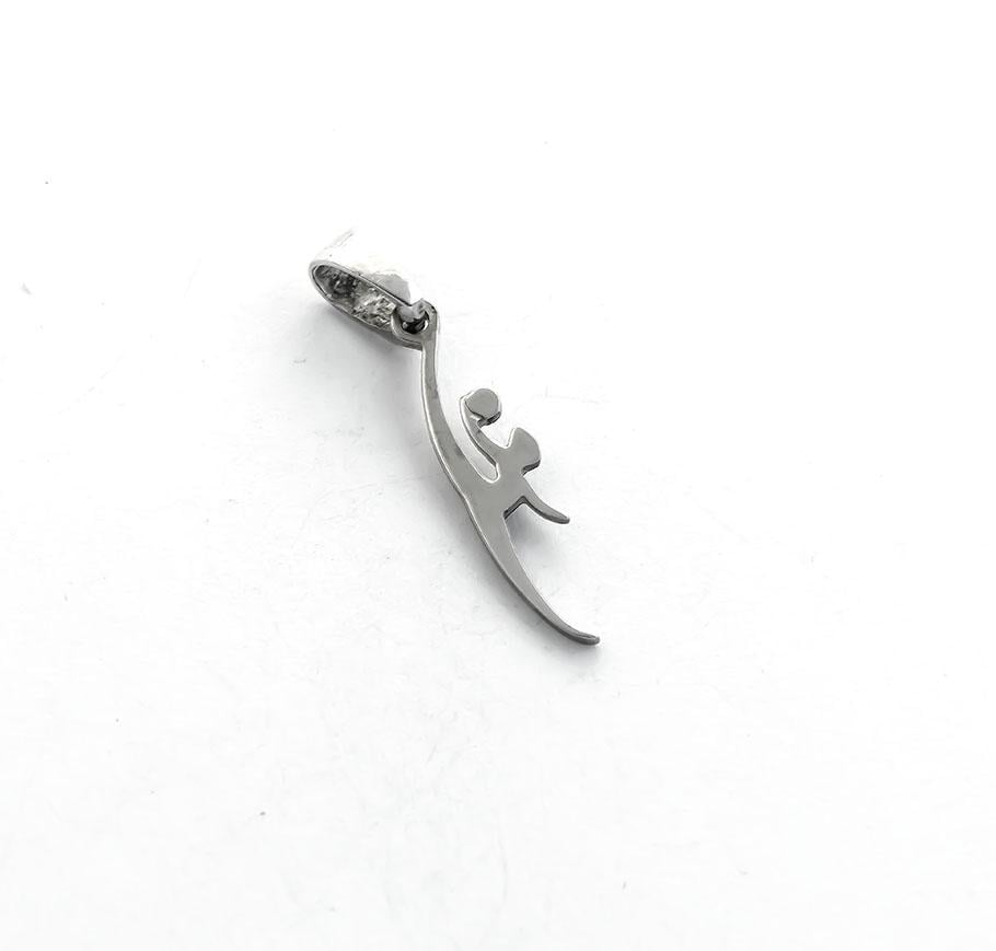 Кулон Maxi Silver 7621 Гимнастка с мячом (87621)