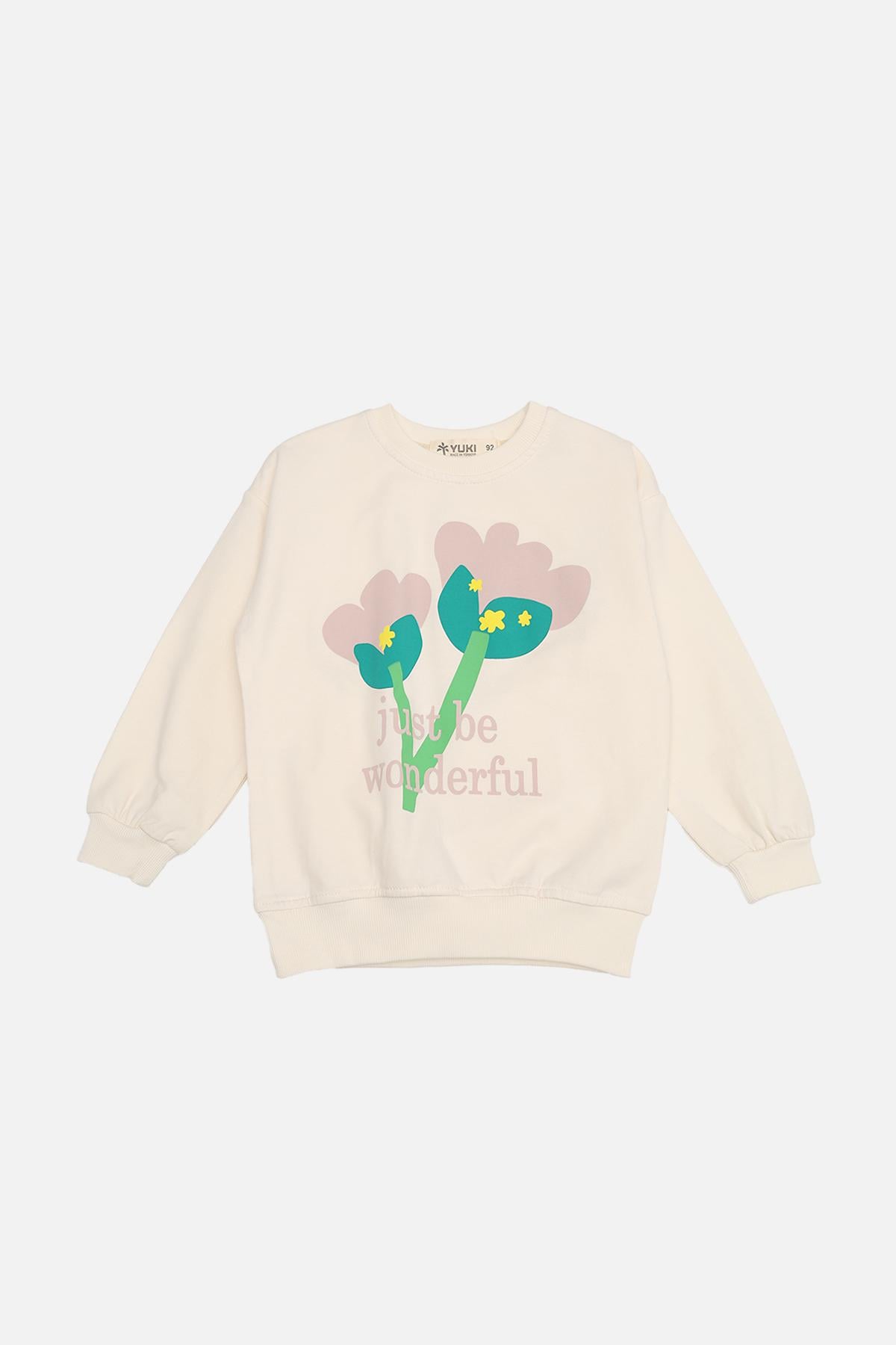 Свитшот для девочки 86 см Молочный (ЦБ-00272824)