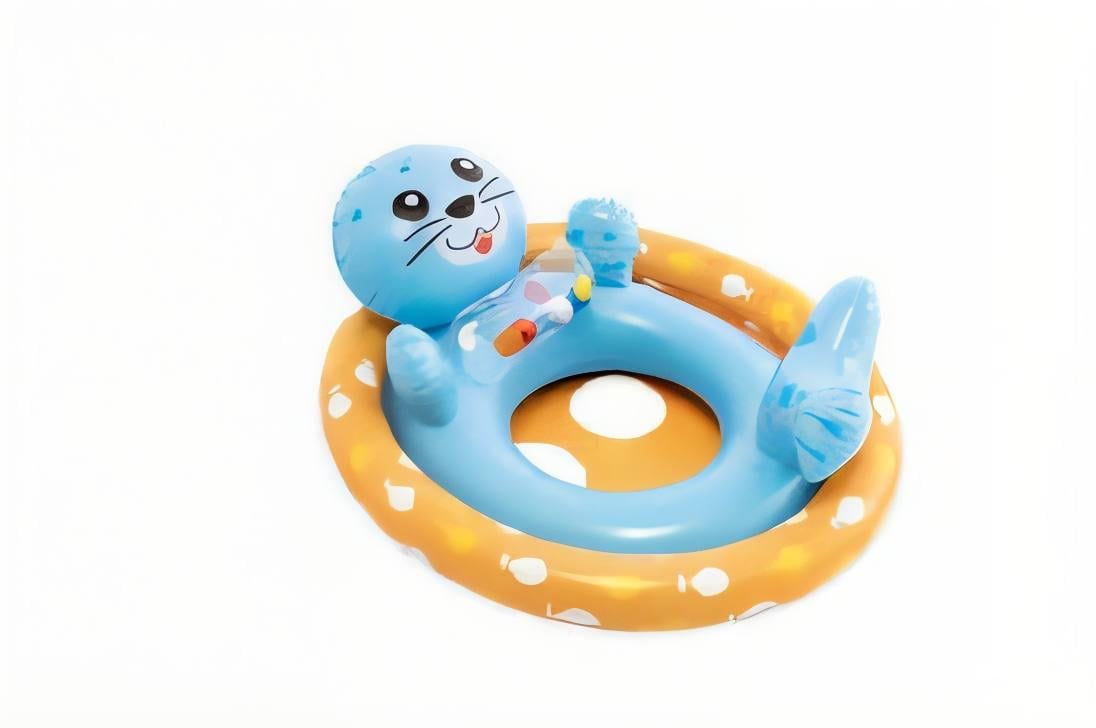 Плот-райдер надувной Морской котик Intex 59570 NP 71x76x58 см от 3 до 4 лет