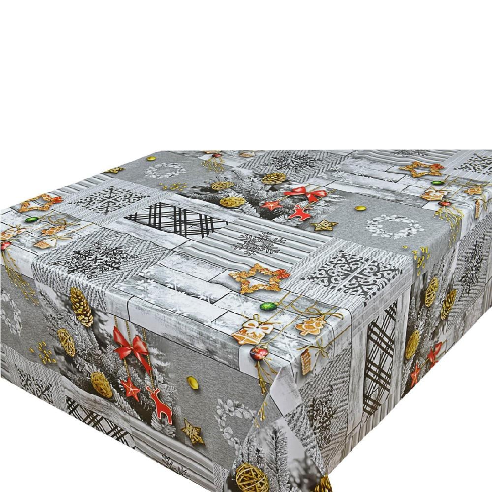 Клеенка на стол Premium Новогодняя 1,37х25 м Разноцветный (MA-5216) Клеенка на стол Premium Новогодняя 1,37х25 м Разноцветный (MA-5216)