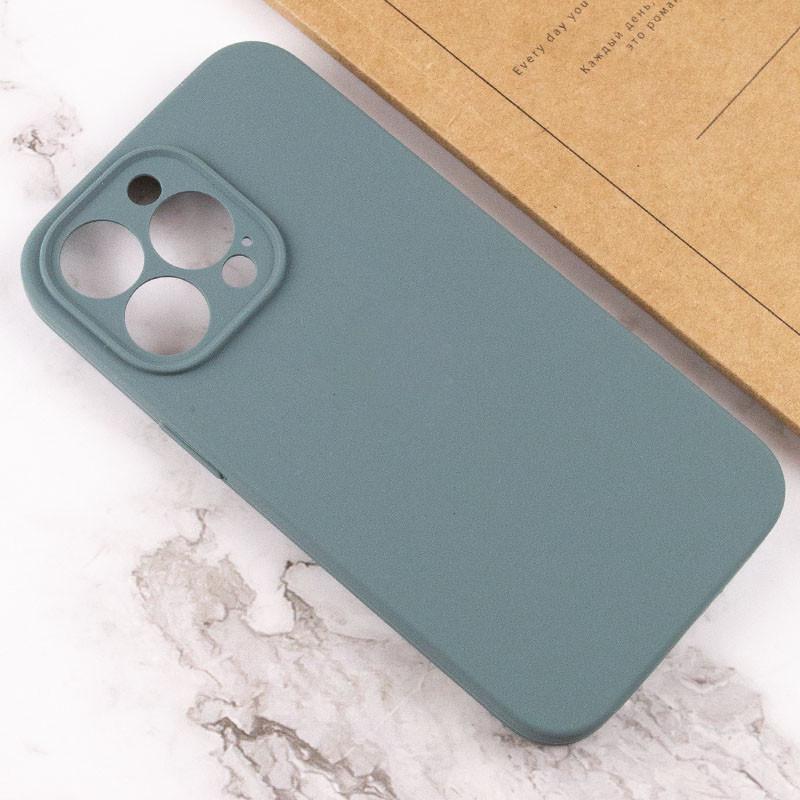 Чехол Silicone Case Full Camera Protective (AA) NO LOGO для Apple iPhone 15 Pro Max (6.7") Зелёный | Pine green - фото 3