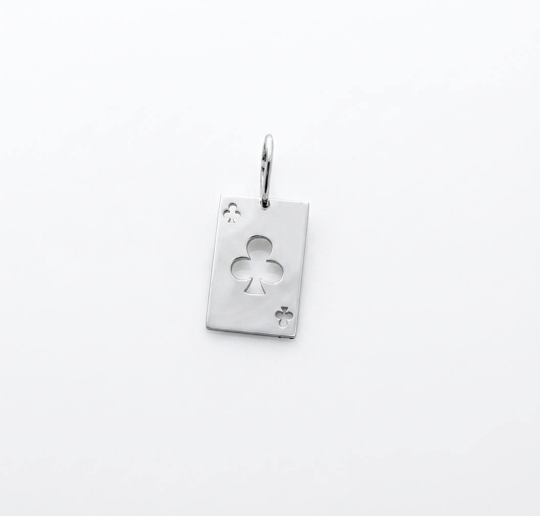 Кулон из серебра Maxi Silver 9688 Игровая карта с тростью масти трефы (89688)