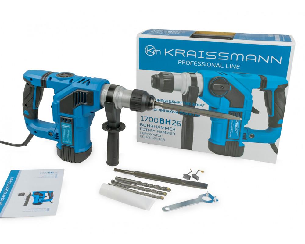 Перфоратор KRAISSMANN 1700 BH 26 (29816588) - фото 3 Перфоратор KRAISSMANN 1700 BH 26 (29816588) - фото 3