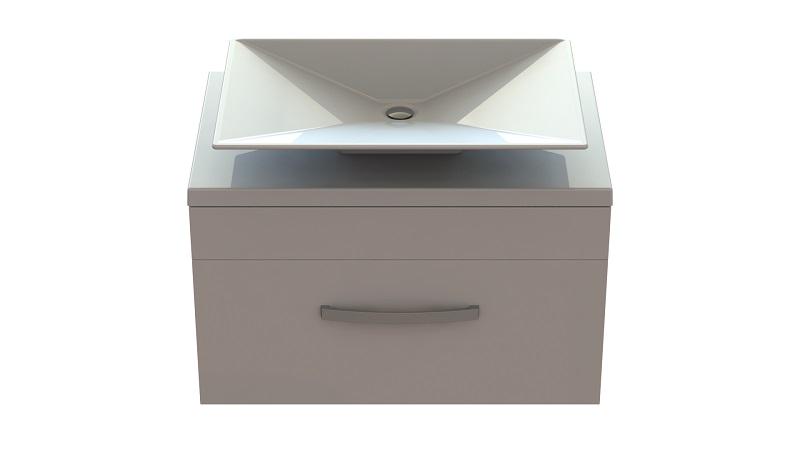 Тумба подвесная Snail Мадлен с умывальником Антарес 700KM117 Белый (22066)