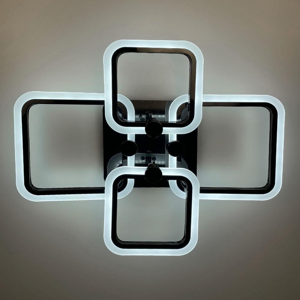 Люстра LED RGB на 2/2 рожка Черный (A 2503/2+2 BK) - фото 5