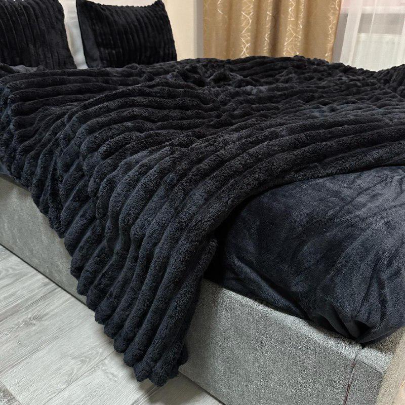 Комплект постільної білизни Шарпей мікрофібра наволочки 50х70 см 2 шт. Чорний (29356762) - фото 7