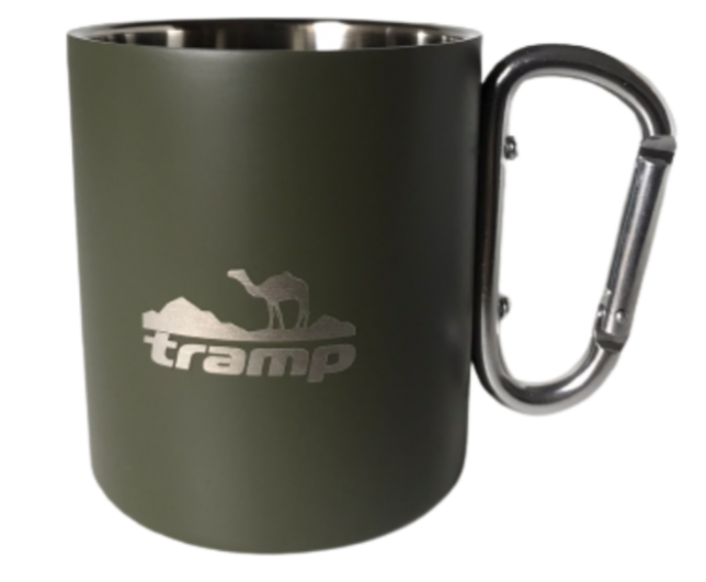 Термокружка TRAMP UTRC-122 350 мл с карабином Олива