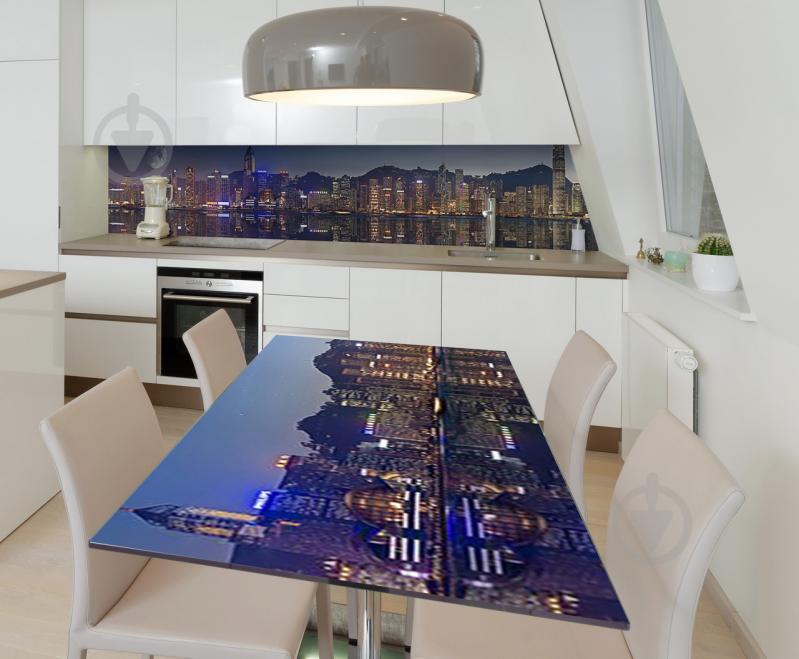 Наклейка виниловая на стол Zatarga  "Ночные города"  600х1200 мм