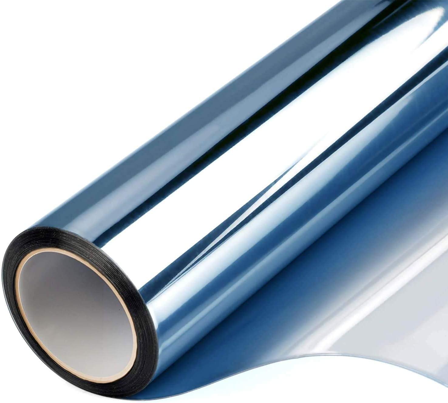 Плівка сонцезахисна багаторазова FILMGOO дзеркальна для тонування вікон із затемненням 60х200 см Синій (13303732)