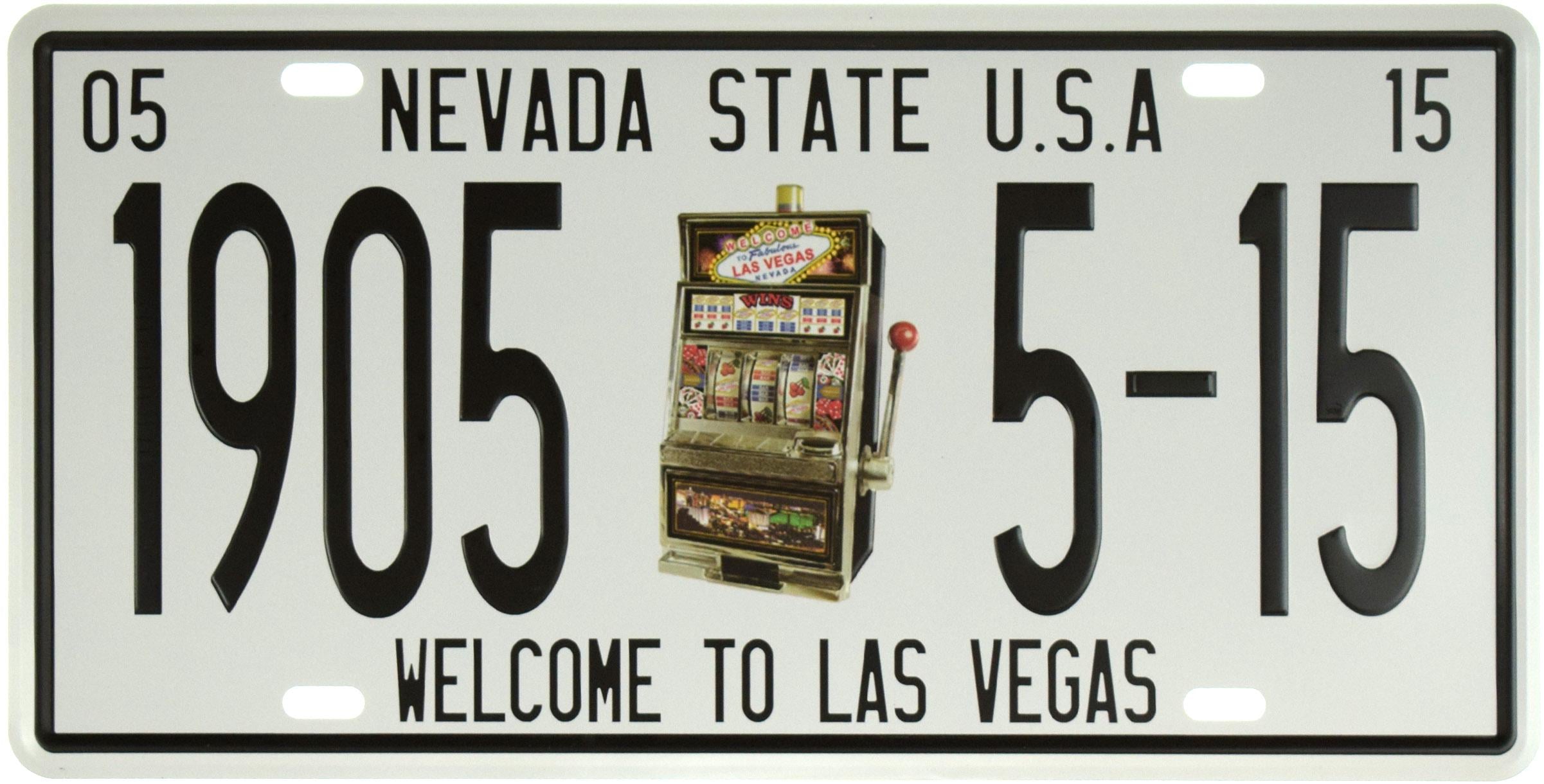 Табличка металлическая Штат Невада, США Добро Пожаловать В Лас-Вегас/Nevada State USA Welcome To Las Vegas 15x30 см