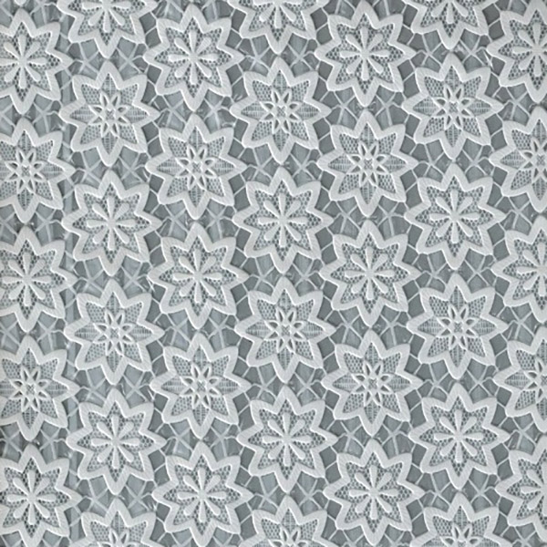 Клеенка виниловая Stenson ажурная 1,37х20 м Белый (MA-1951)