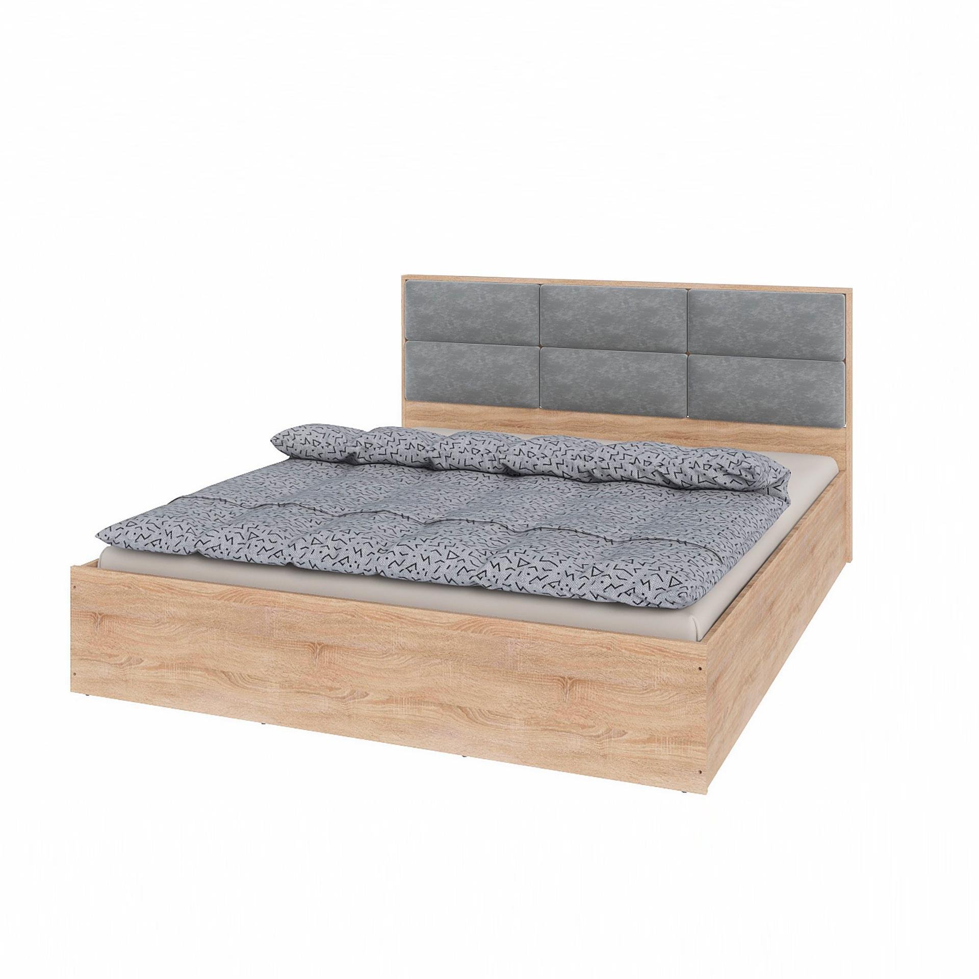 Кровать Эверест Лайт-1400 каркас 140x200 см Дуб сонома (ЕВ20421)