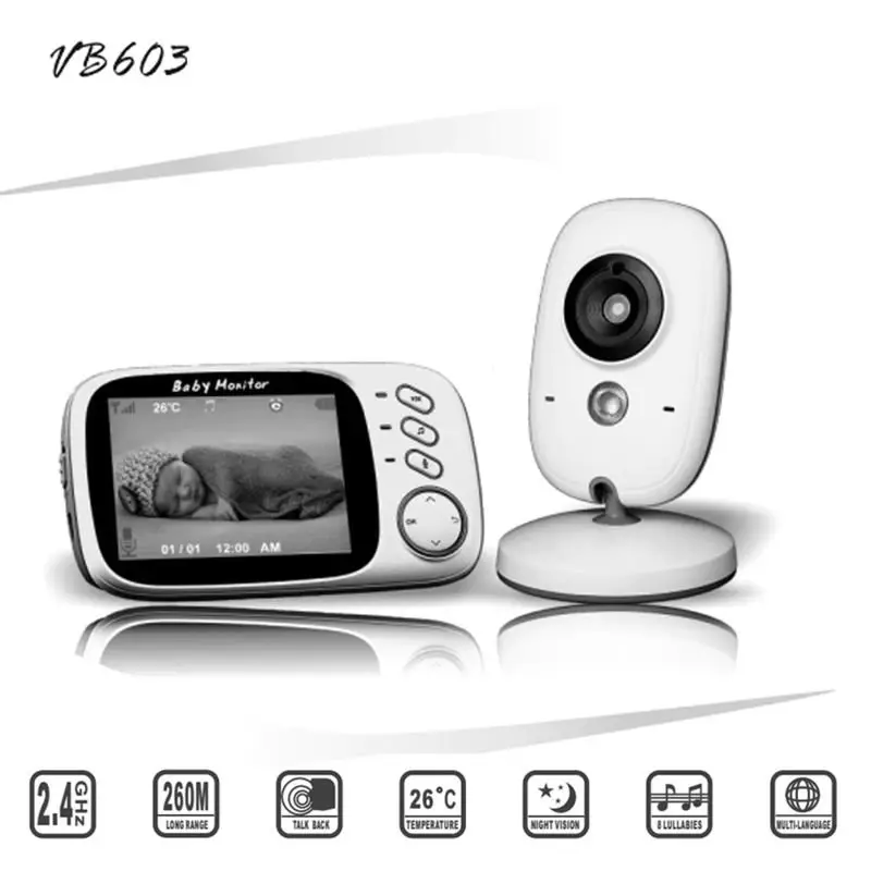 Видеоняня Baby Monitor VB603 HD720P 3,2" с обратной связью (100235) - фото 2