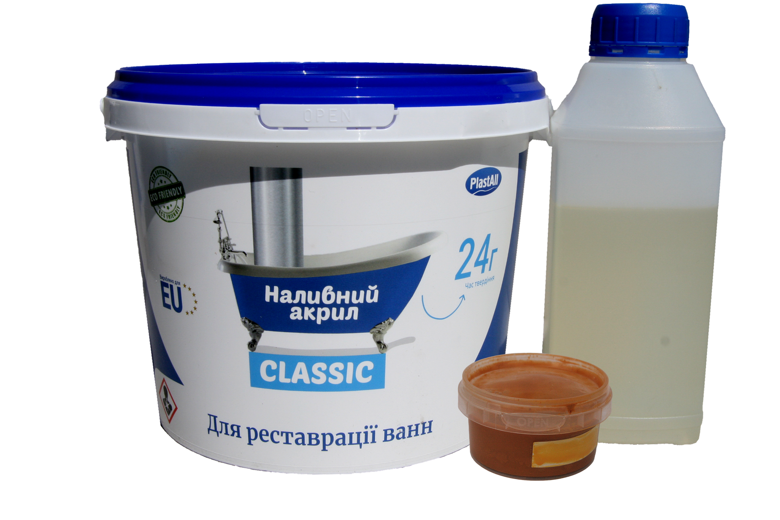 Акрил жидкий для реставрации ванн Plastall Classic 1,2 м Желтый (30827872)