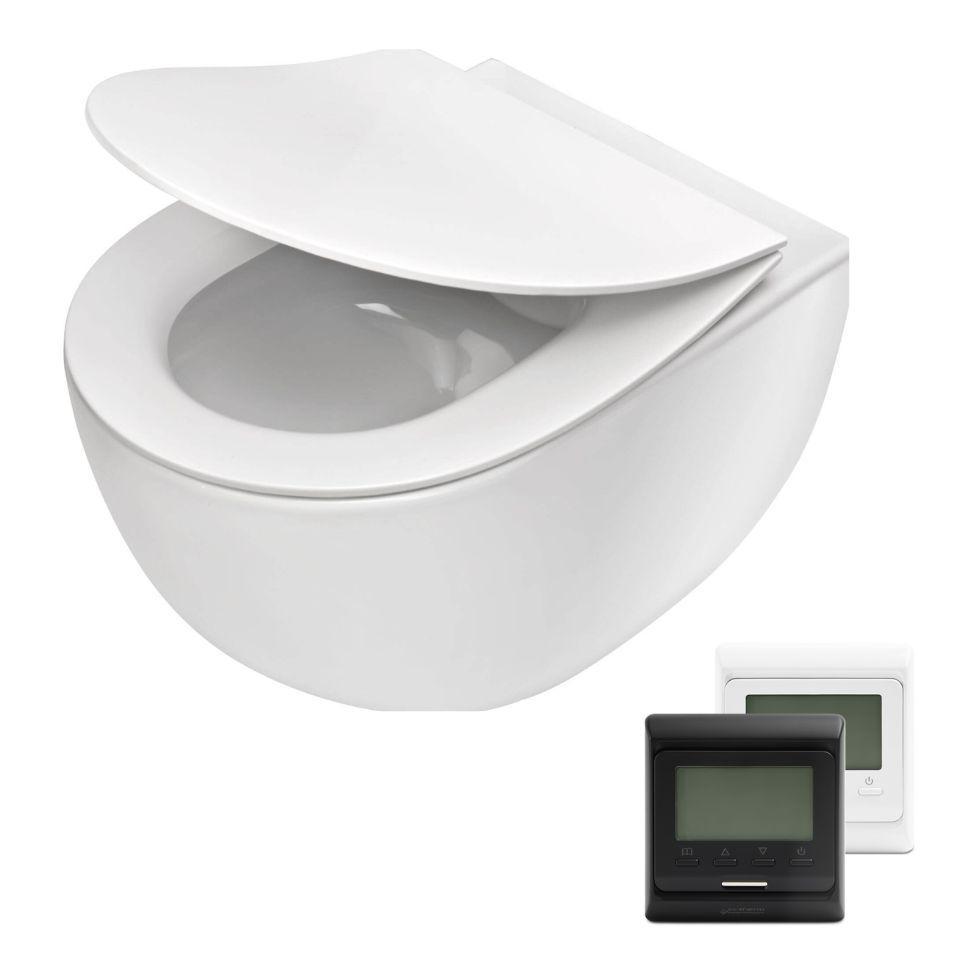 Унитаз подвесной Peonia CDED6ZPW без ободка с сиденьем (27879334) - фото 2 Унитаз подвесной Peonia CDED6ZPW без ободка с сиденьем (27879334) - фото 2