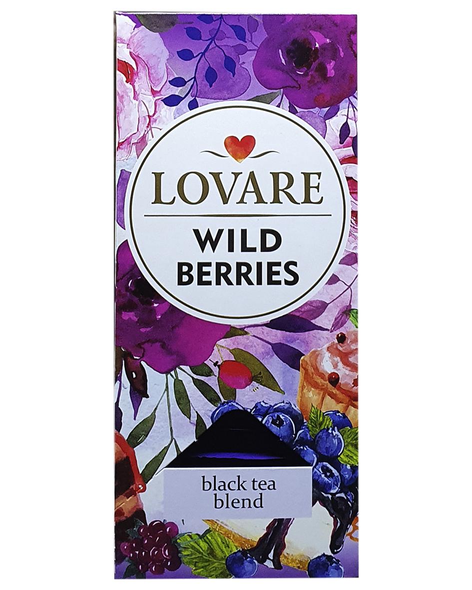 Чай черный Lovare Дикая ягода в пакетиках с ароматом лесных ягод 24 пакетика 1,5 г (53138) - фото 3