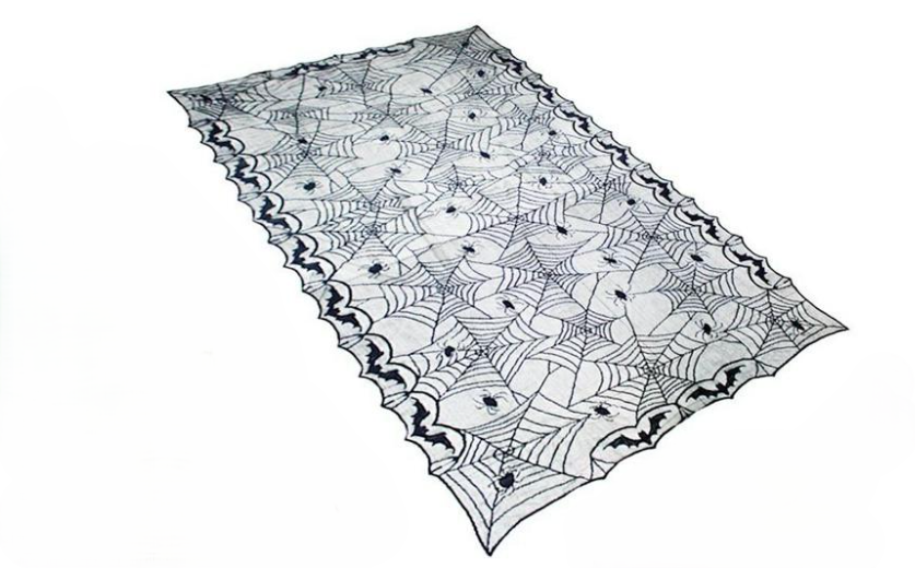 Декор на Хэллоуин скатерть 244х122 см Черный (66320)