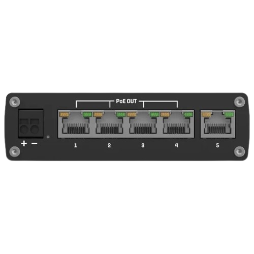 Комутатор Teltonika TSW101 некерований автомобільний 5-портовий Gigabit Ethernet 10/100/1000 Мбіт/с PoE+