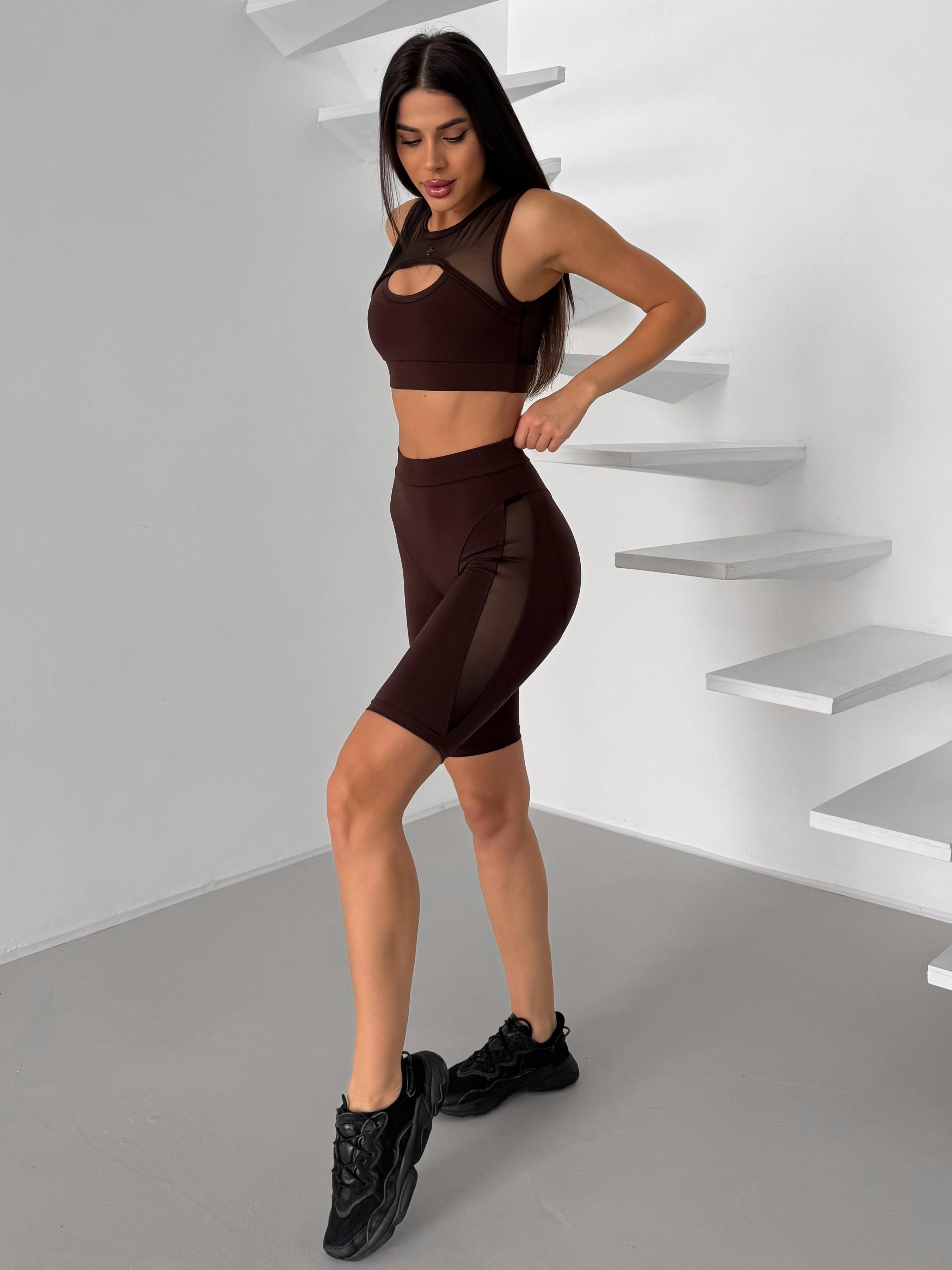 Велосипедки жіночі спортивні Nova Vega M Шоколадний (992035-66302) - фото 6 Велосипедки жіночі спортивні Nova Vega M Шоколадний (992035-66302) - фото 6