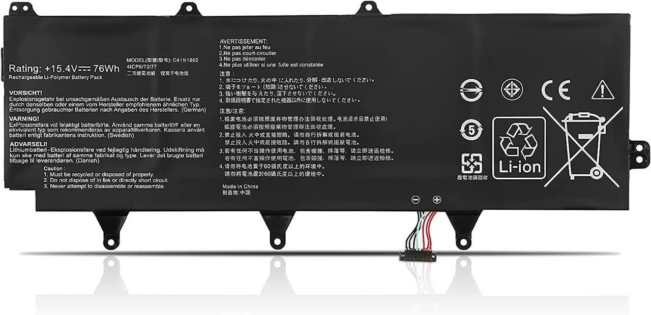Аккумулятор K KYUER 76Wh C41N1802 для ASUS ROG Zephyrus S17