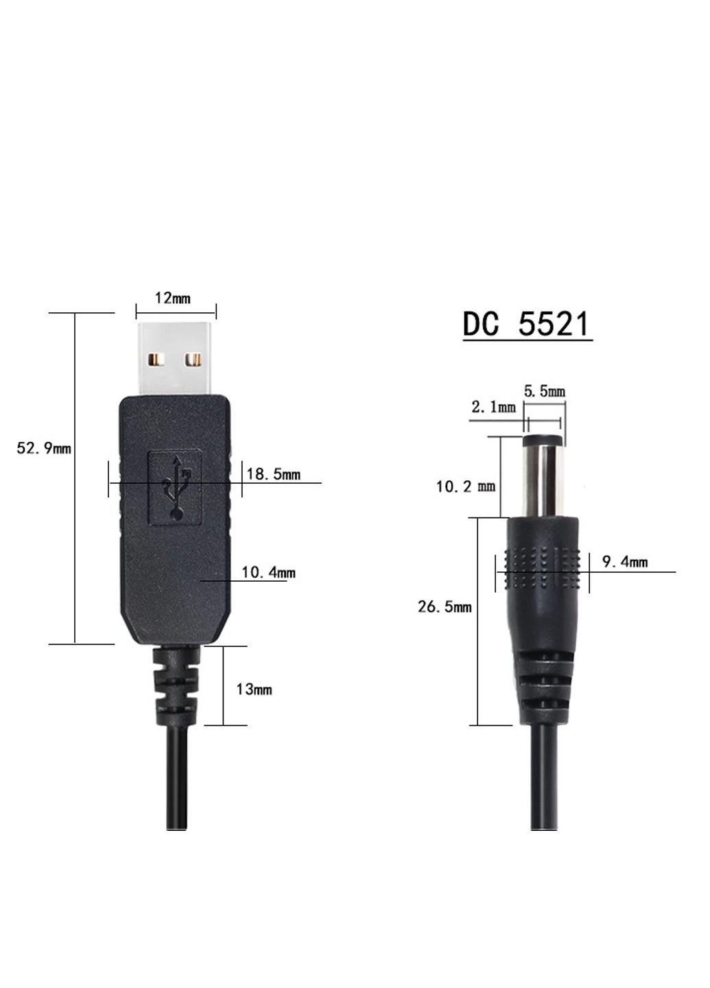 Кабель для роутера Chengwan USB 5-12V DC 5,5х2,1 мм (21626667) - фото 6