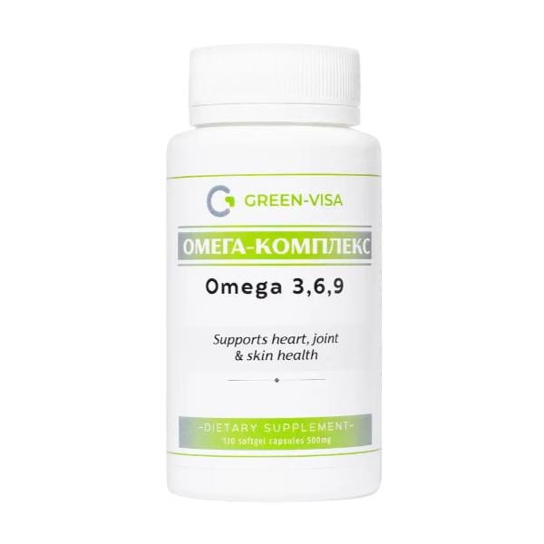 Комплекс омега 3-6-9 Green Visa 500 мг 120 мягких капс. (000027820)