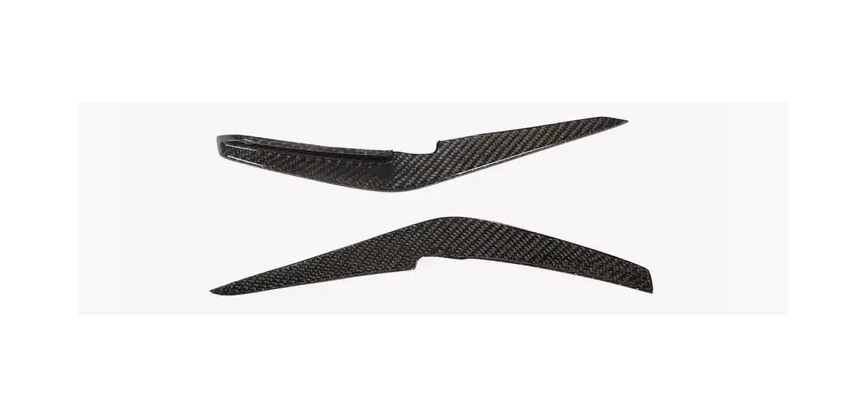 Накладки на передний бампер DDCarbon для S-Line 2019-2024/Audi A4 B9 2015-2024 гг. карбон (133035)