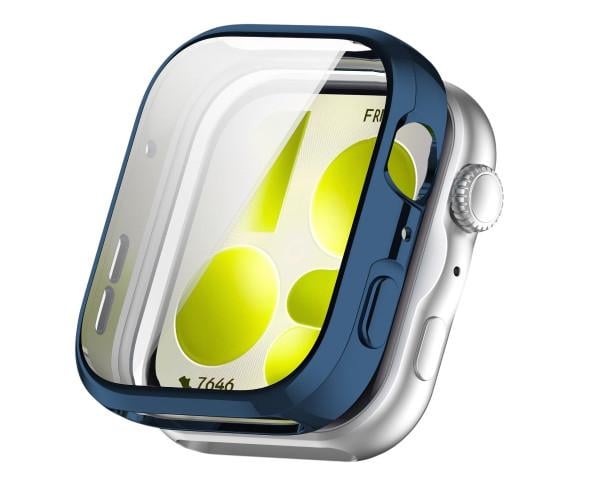 Чехол силиконовый Huawei Watch Fit 5 с защитой на экран Синий
