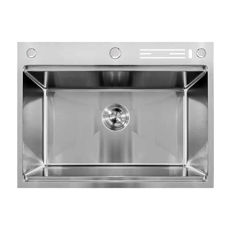 Мийка кухонна MIXXUS Nano-Silver MH7050-SK 3,0/0,8 інтегрована з нержавіючої сталі зі сходинкою для сушарки та з підставкою під ножі (MX1943)