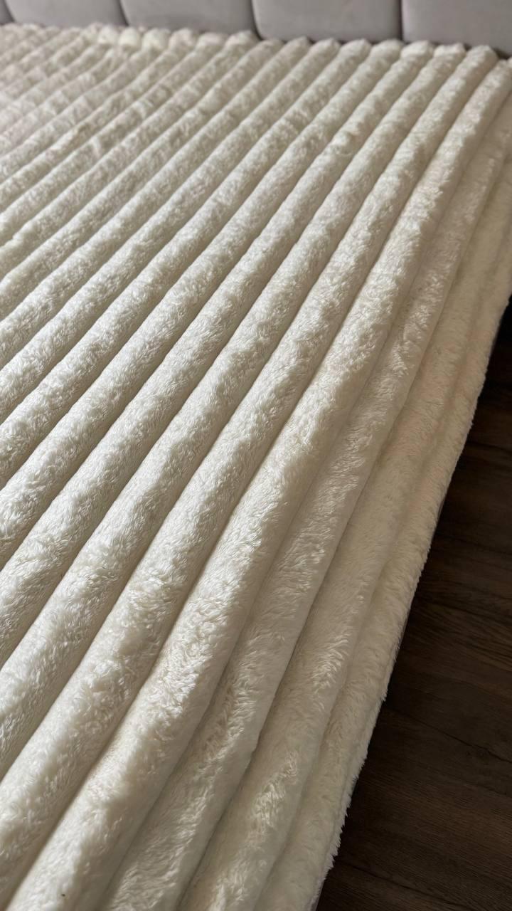 Плед плюшевий 200x230 см Білий (П4К-Am-sharp-003) - фото 9