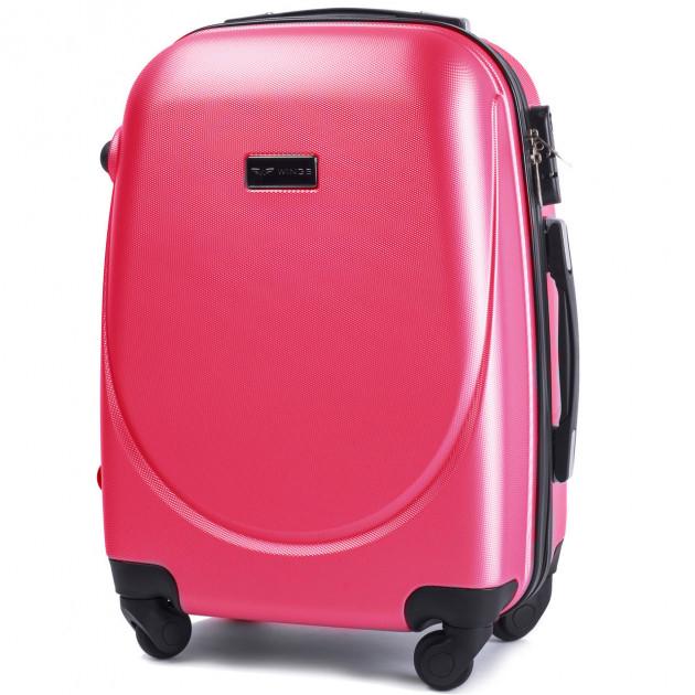 Валіза пластикова WINGS 310 S на 4 колесах Рожевий (CEKRBWI310SM4ROZ) - фото 1