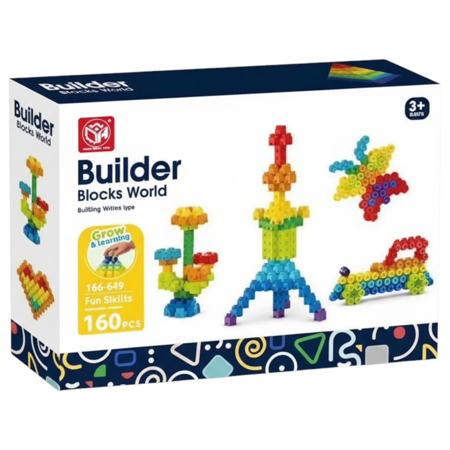 Конструктор детский 188-659 набор для творческих игр 160 пазовых элементов (29116568)