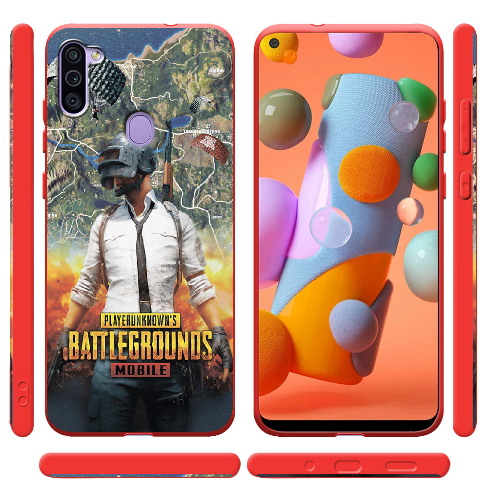 Чехол Boxface Samsung A115 Galaxy A11 PUBG Mobile Красный силикон (39628-up2309-40327) - фото 2