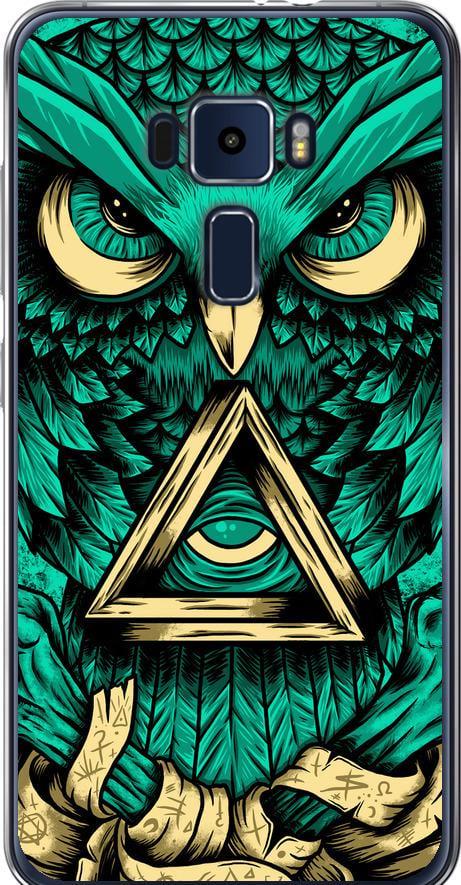 Чехол на Asus Zenfone 3 ZE520KL Сова Арт-тату (3971u-449-42517)