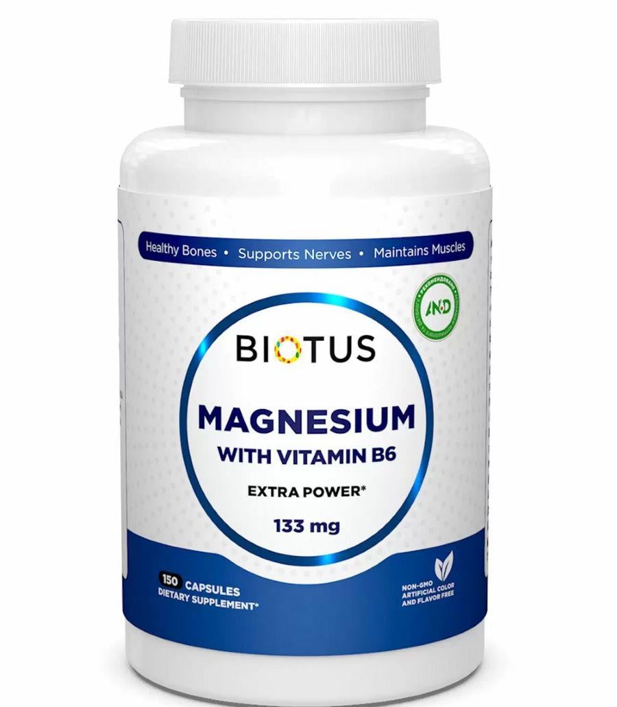 Микроэлемент Магний Biotus Magnesium with Vitamin B6 150 Caps BIO-530180 Микроэлемент Магний Biotus Magnesium with Vitamin B6 150 Caps BIO-530180