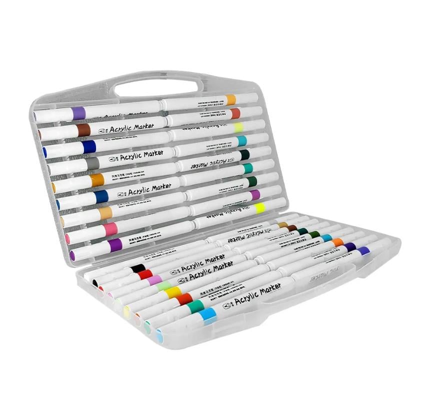 Набор скетч-маркеров акриловых YULIN водостойкие в кейсе 36 шт. (MX-00009307) - фото 2