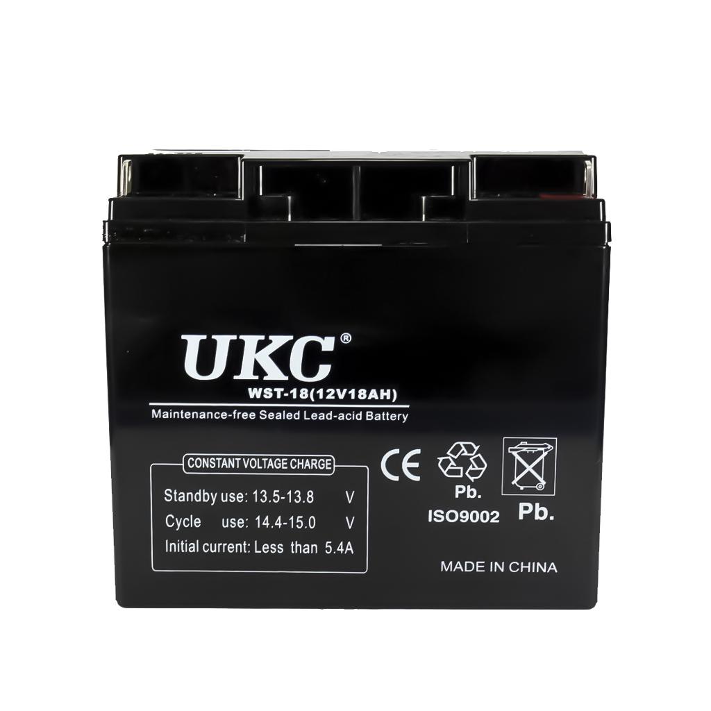 Aккумулятор AGM Battery UKC WST-18 5,4 A 12 V 18 Ah Черный (1009040-Black) - фото 2