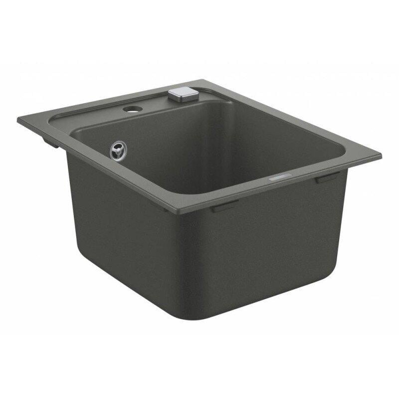 Мойка кухонная Grohe 31650AT0 гранитная прямоугольная 400x500 мм Черный (25973599)
