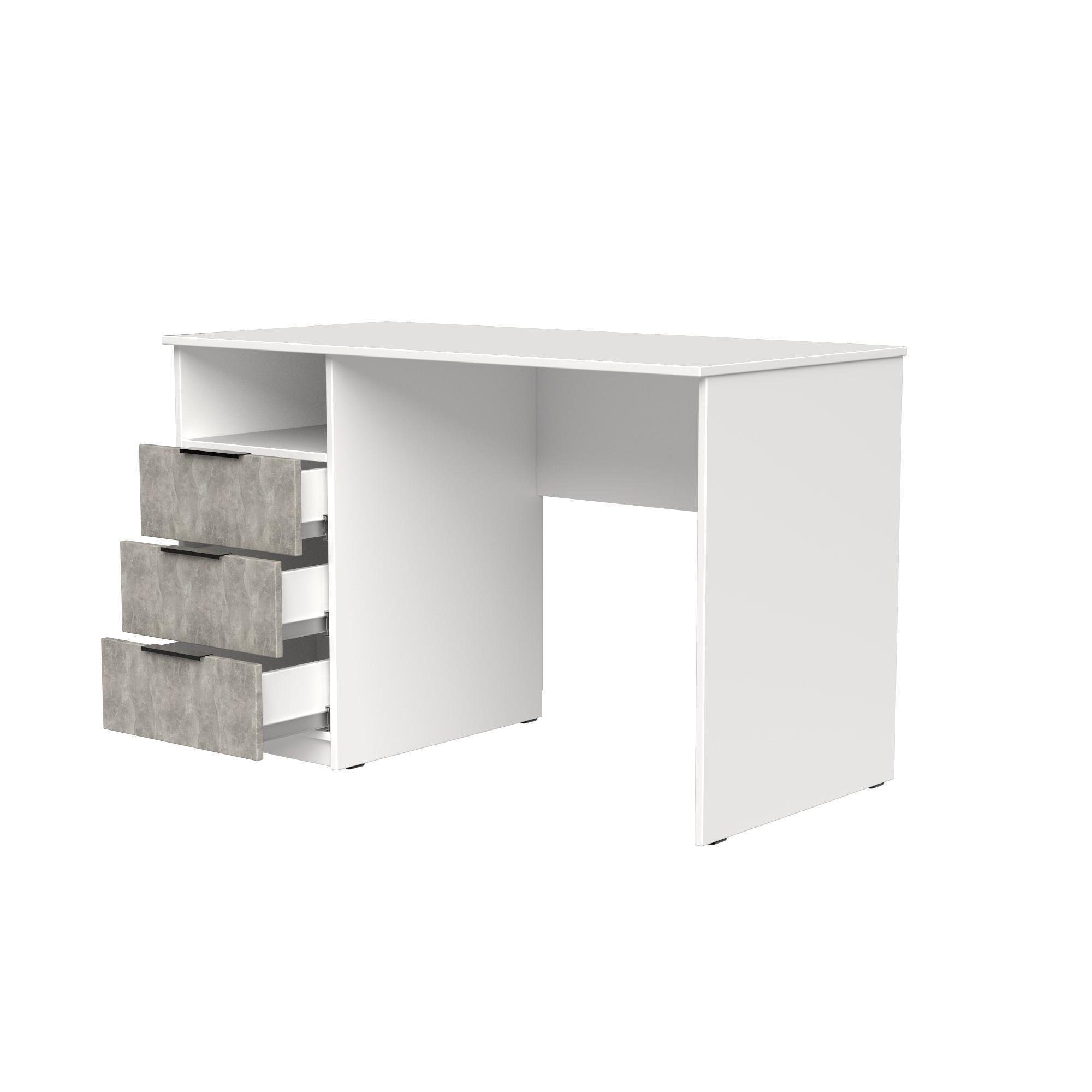 Стол письменный СП1 3Я SENAM 750х1100х500 мм корпус ДСП Белый фасад ДСП Ателье светлый - фото 4