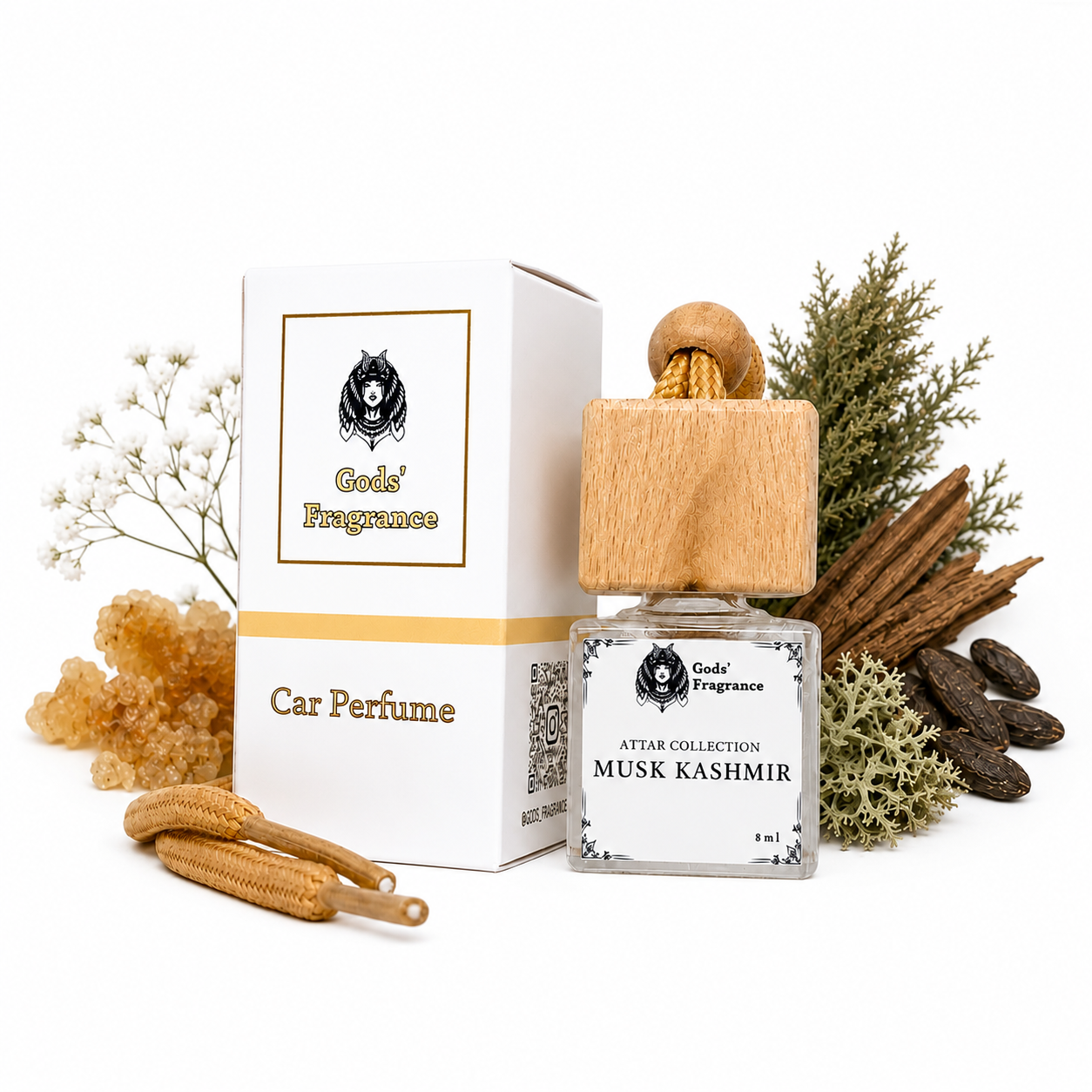 Автопарфюм с ароматом Musk Kashmir Gods Fragrance на зеркало заднего вида (N-004U)