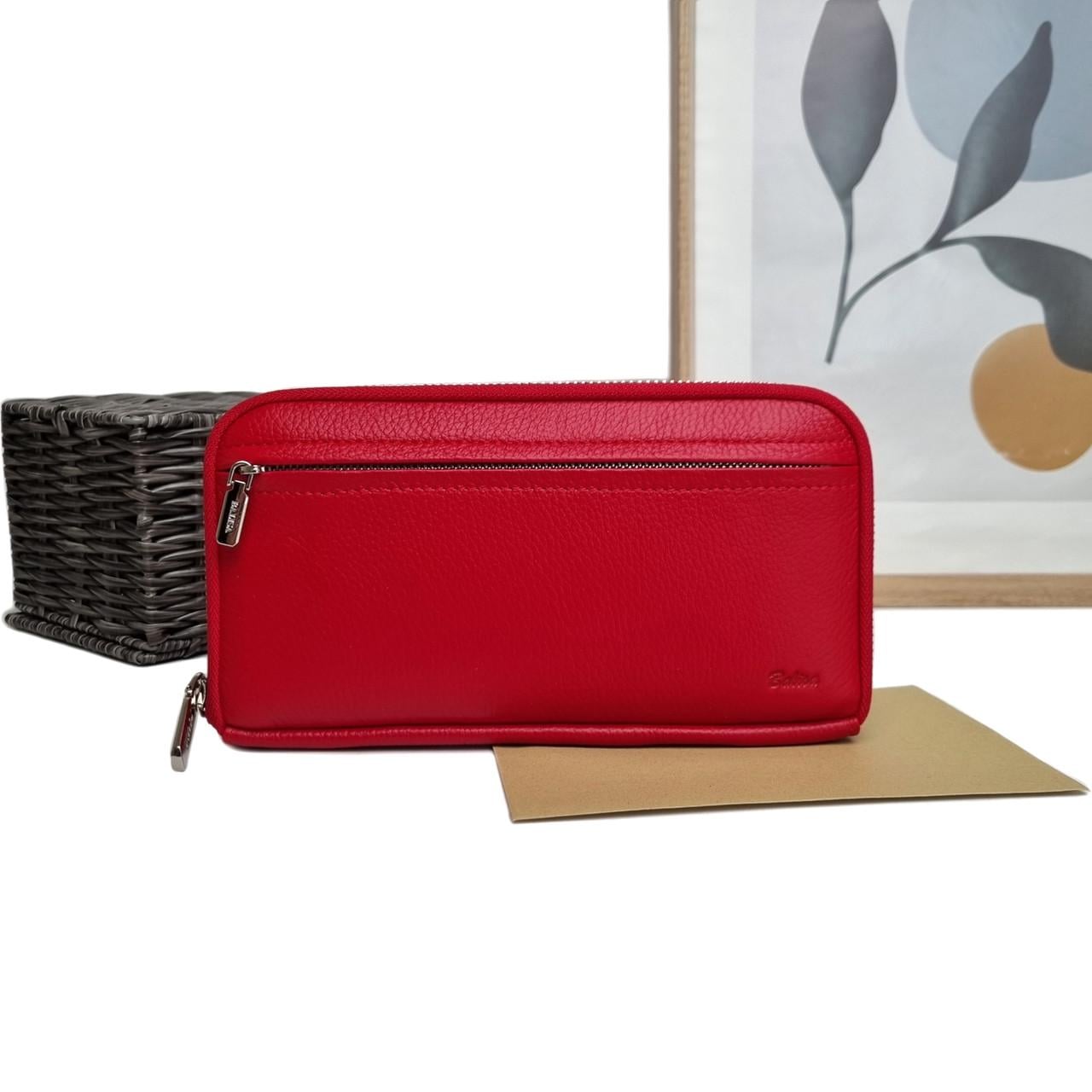 Гаманець-клатч великий жіночий Balisa натуральна шкіра Червоний (T-676 red)