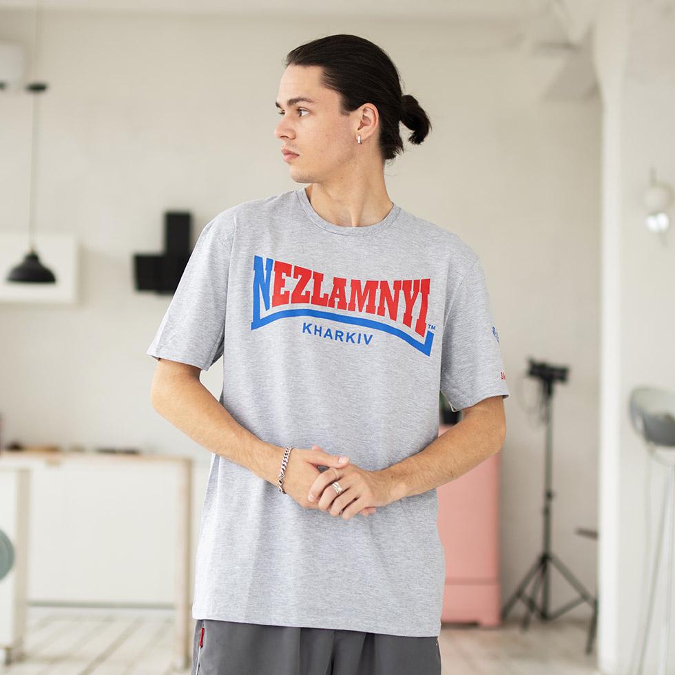 Футболка унисекс Kharkiv Lonsdale 2XL Серый (00000002115)