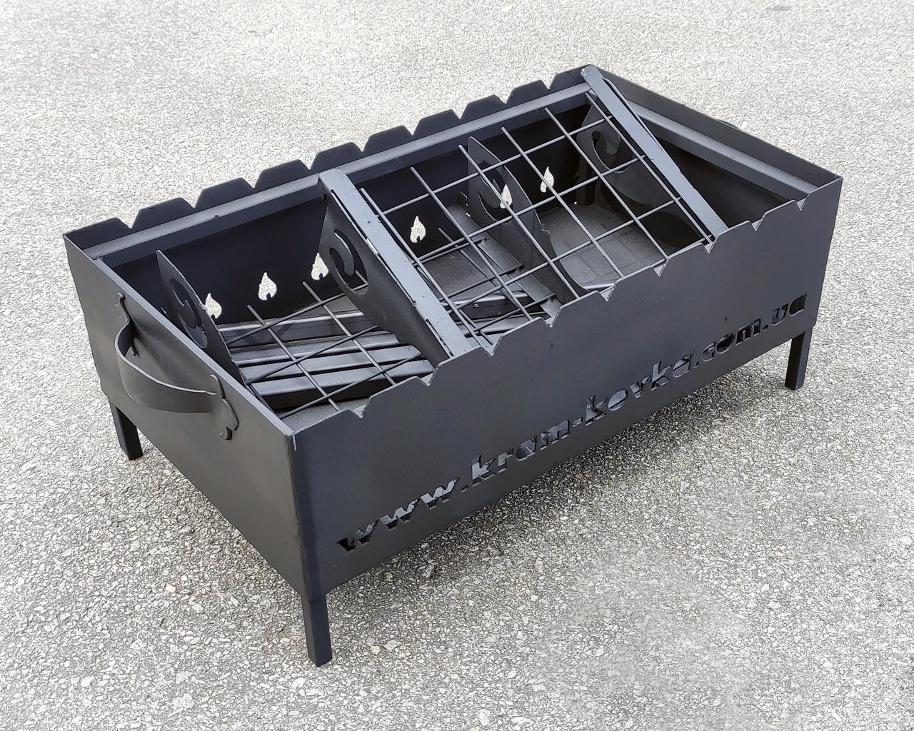 Мангал Kram-kovka со съемными ножками и боковушками 2 мм - фото 5 Мангал Kram-kovka со съемными ножками и боковушками 2 мм - фото 5