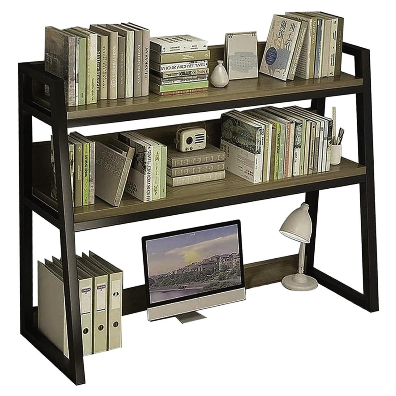 Полка-надстройка настольная из дерева Сальварин венге-палисандр (АКД-00491202)