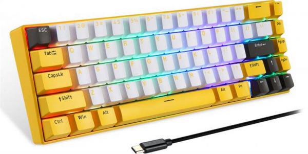 Клавиатура Motospeed BK67 Longhua Blue Yellow (mtbk67ymb) - фото 2 Клавиатура Motospeed BK67 Longhua Blue Yellow (mtbk67ymb) - фото 2
