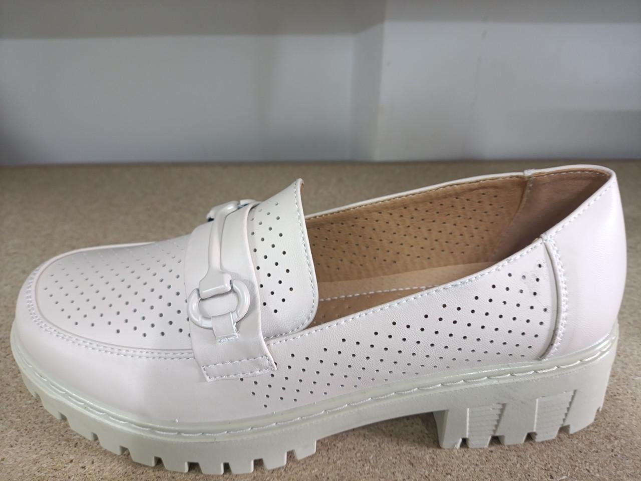 Туфлі жіночі літні р. 41 Бежевий (34061353)