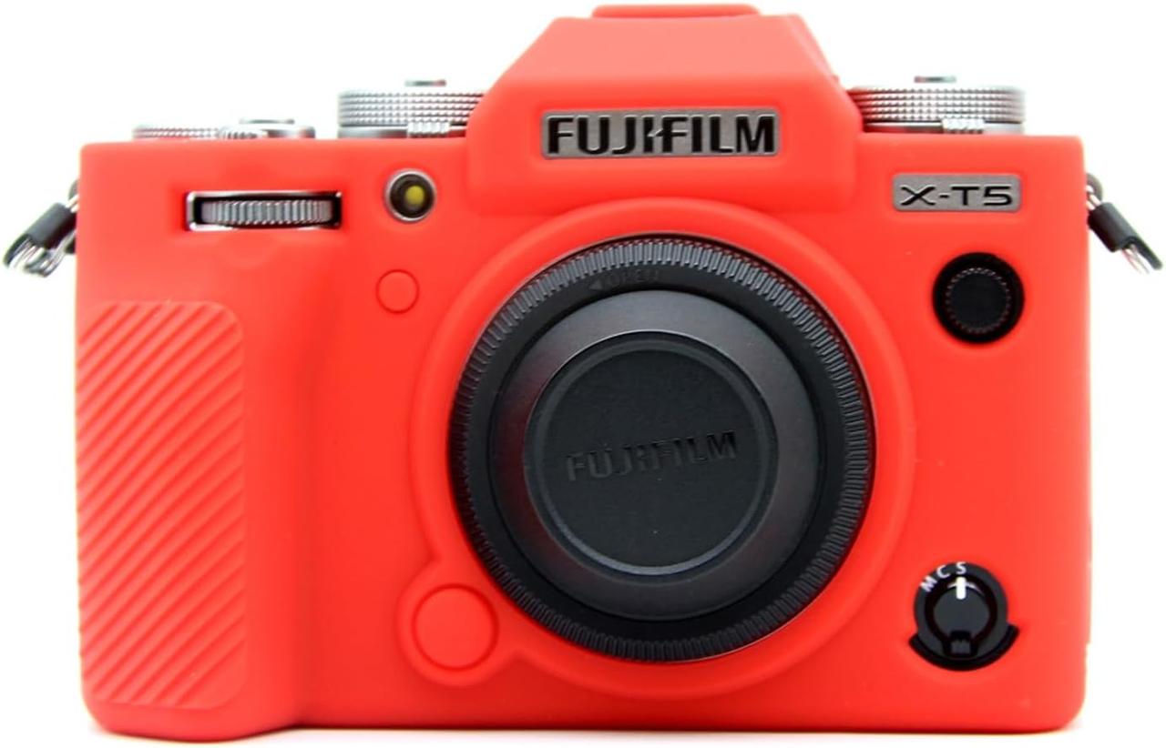 Чохол захисний силіконовий для фотоапаратів FujiFilm X-T5 Червоний (2825431545)